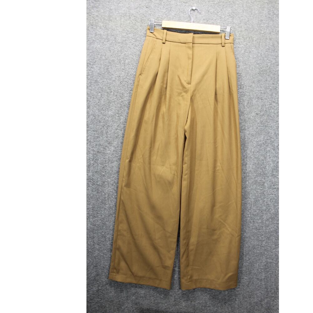 Zara Trouser XS Tan Brown  Wide Leg